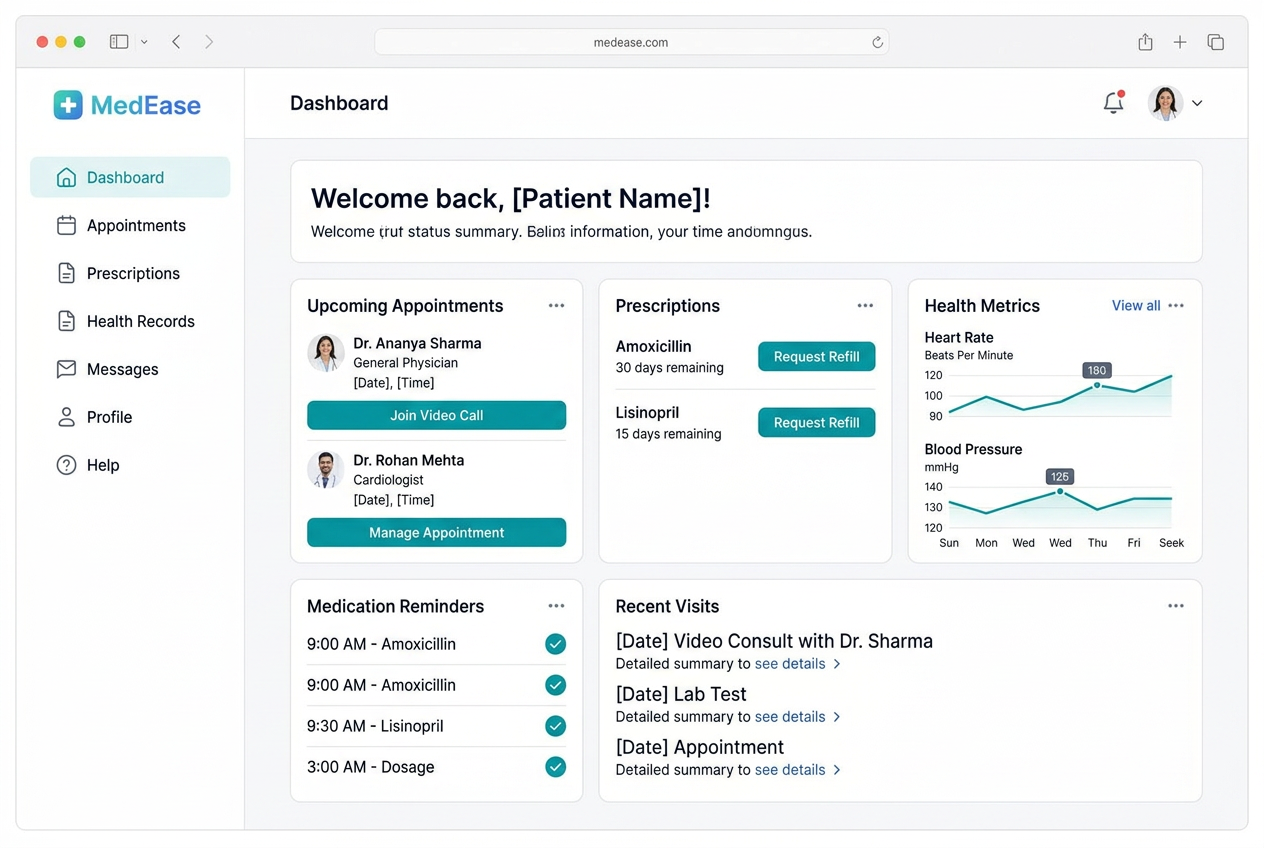 MedEase — Healthcare Platform — image 3